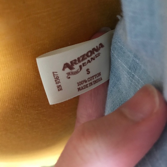 Classic Fit Light Wash Button Down Shirt - Picture 9 of 10